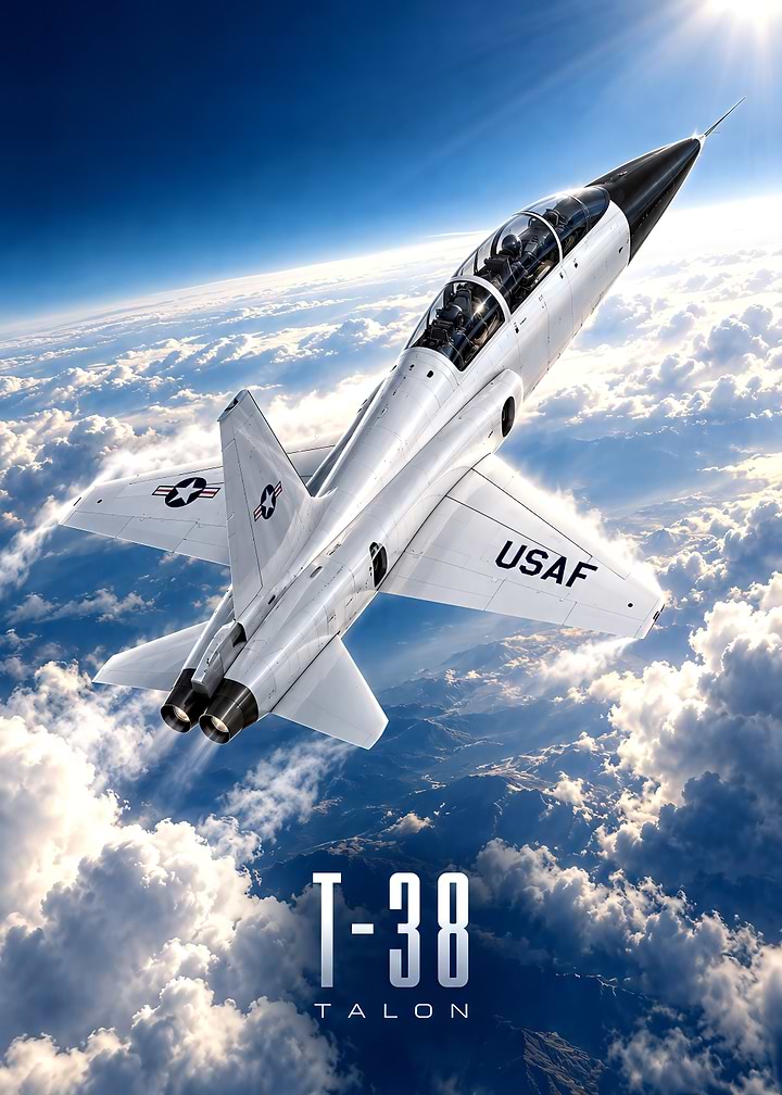 USAF T-38 Talon Jet Poster