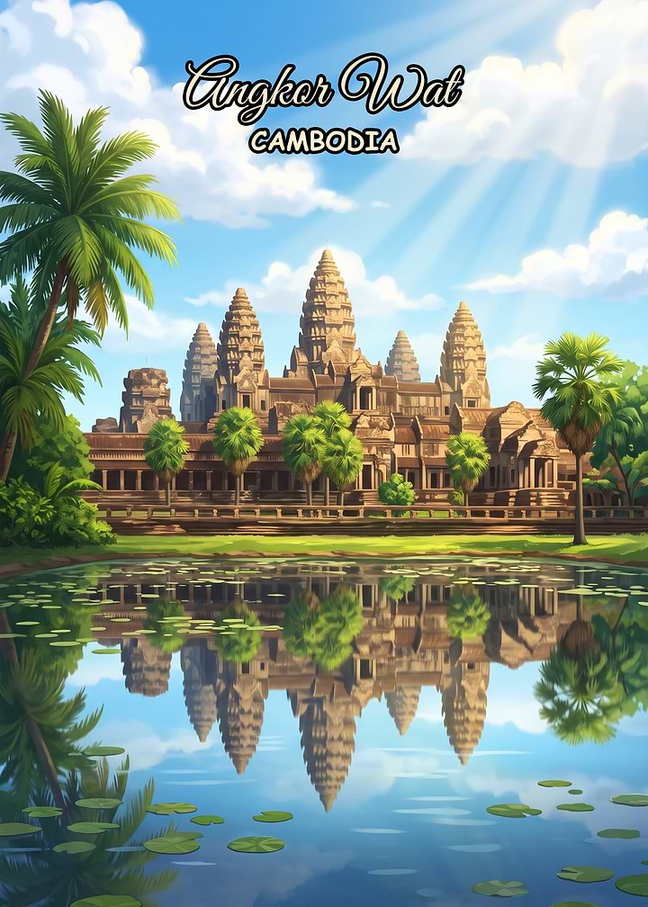 Angkor Wat Temple in Cambodia travel