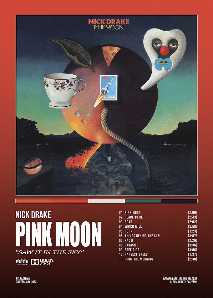 Nick Drake Pink Moon Album Poster