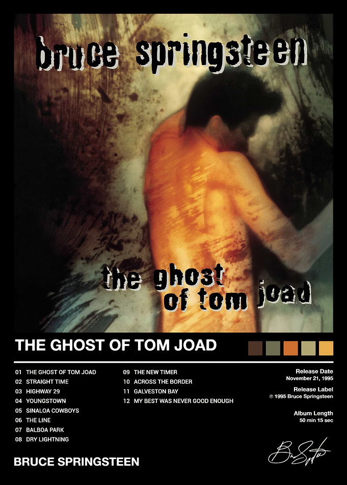 Bruce Springsteen The Ghost of Tom Joad Poster