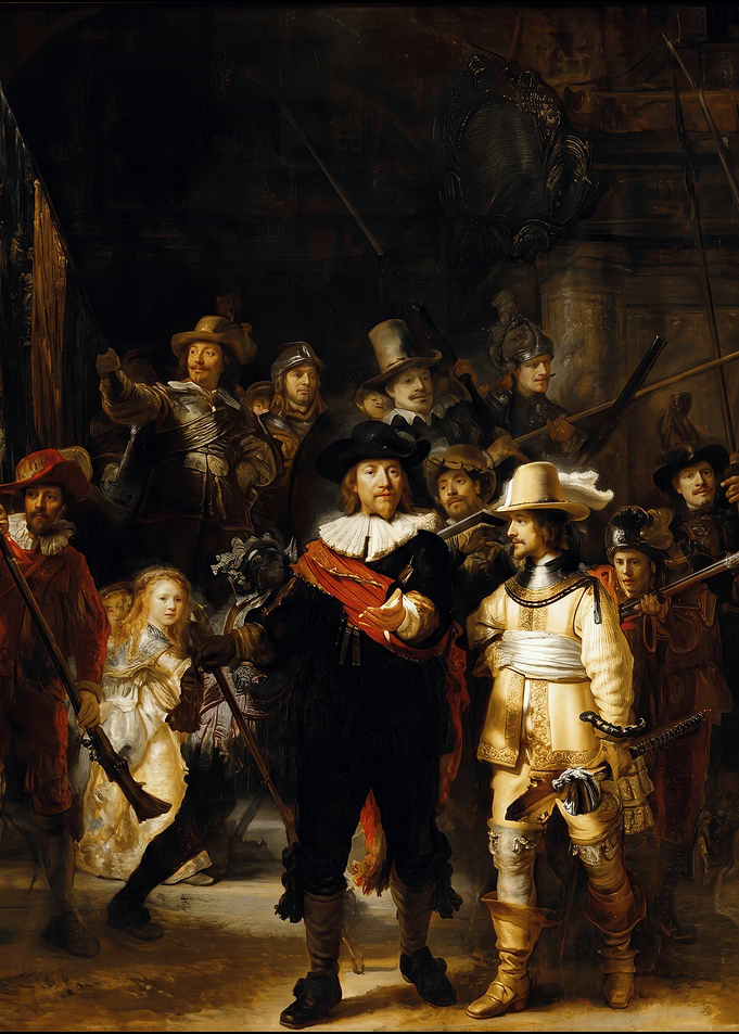 Rembrandt's The Night Watch Painting