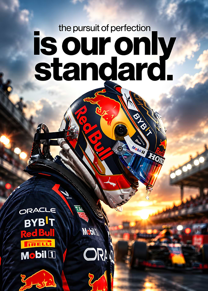 Red Bull Racing F1 Driver Poster