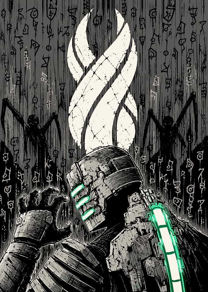 Dead Space Isaac Clarke Marker Poster