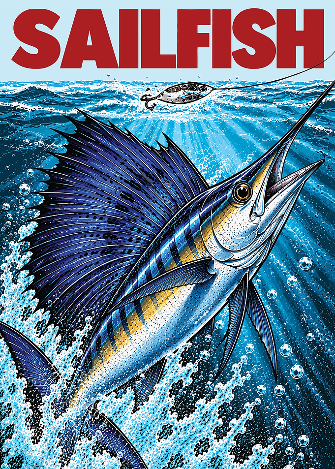 Sailfish Jumping Out of Water