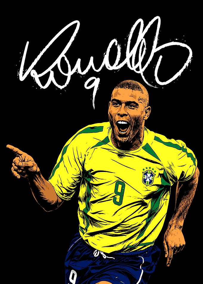 Ronaldo Nazario Brazil Soccer Poster