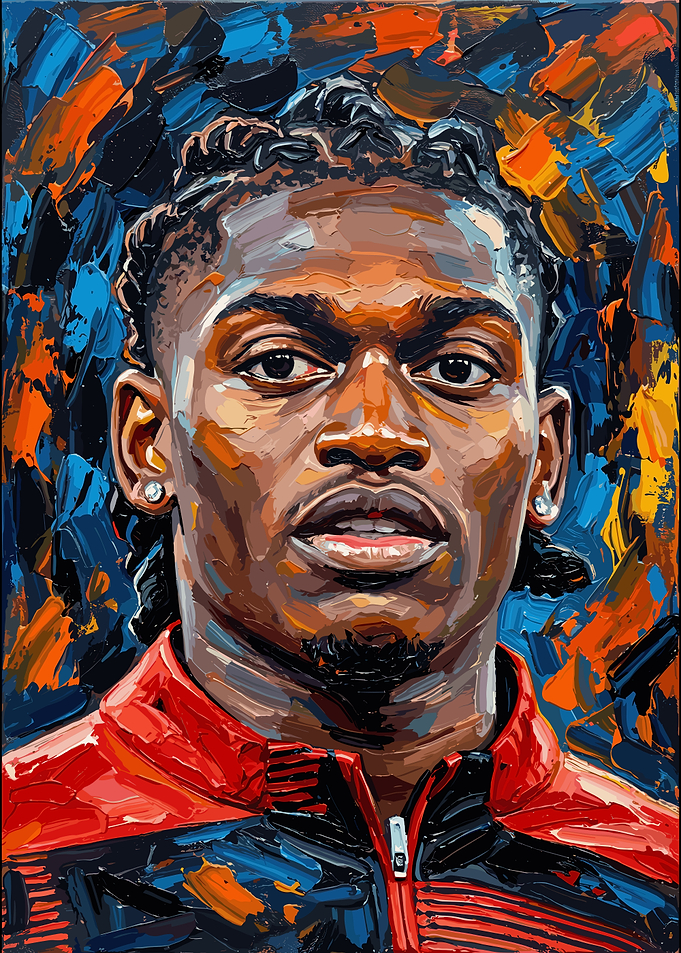 Rafael Leão Oil Painting Portrait