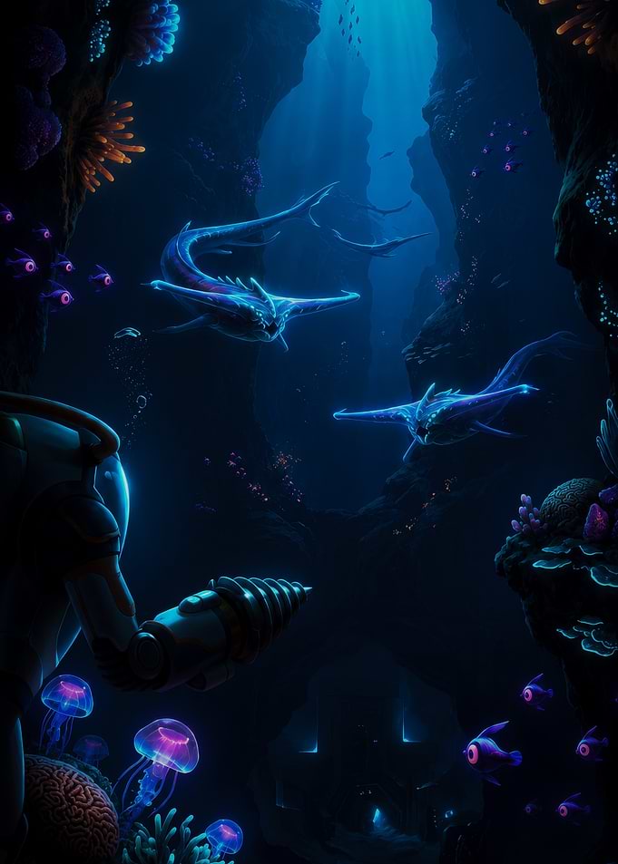 Subnautica Underwater Exploration Scene