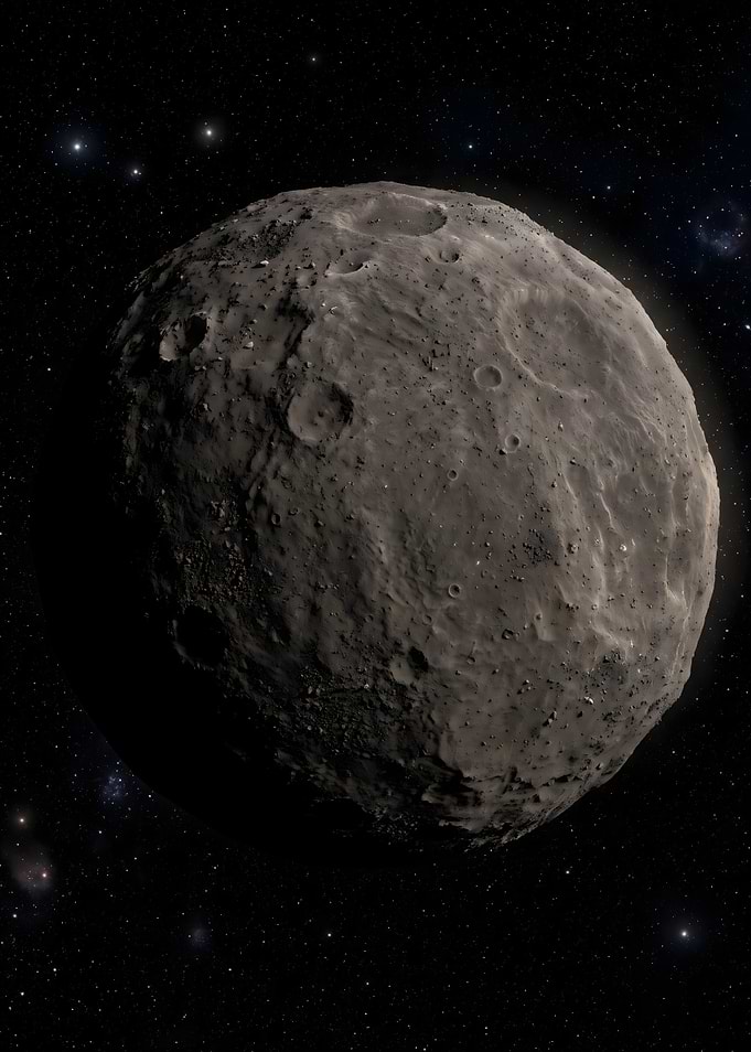Craters on a Rocky Moon