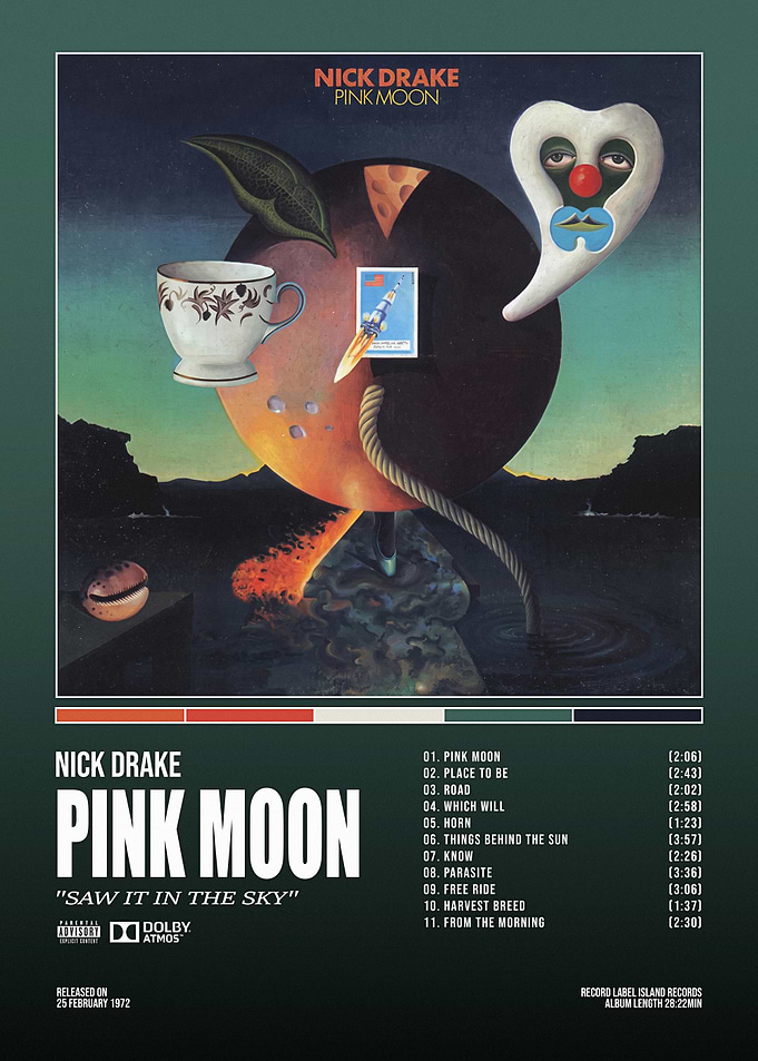 Nick Drake Pink Moon Album Poster
