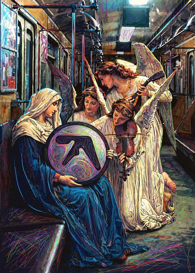 Aphex Twin Angels on Subway