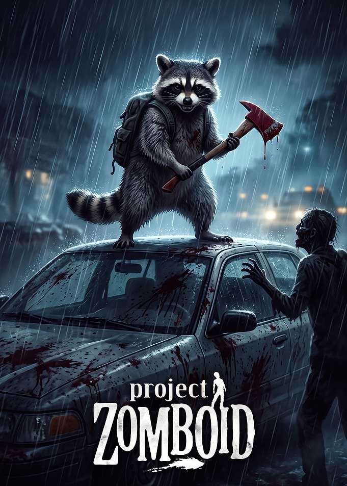 Project Zomboid Raccoon Survivor