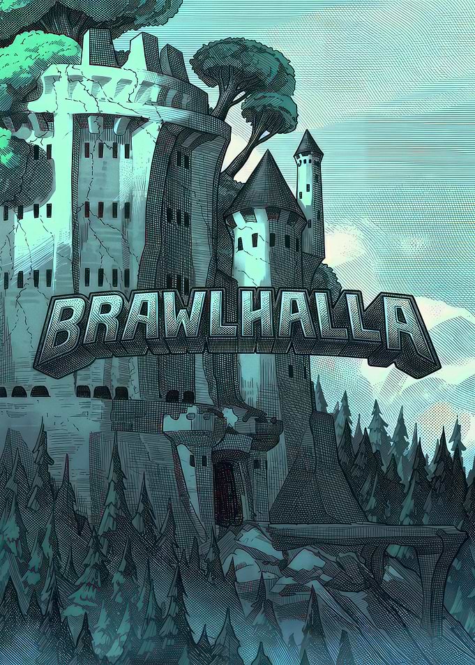Brawlhalla Game Logo Castle Art
