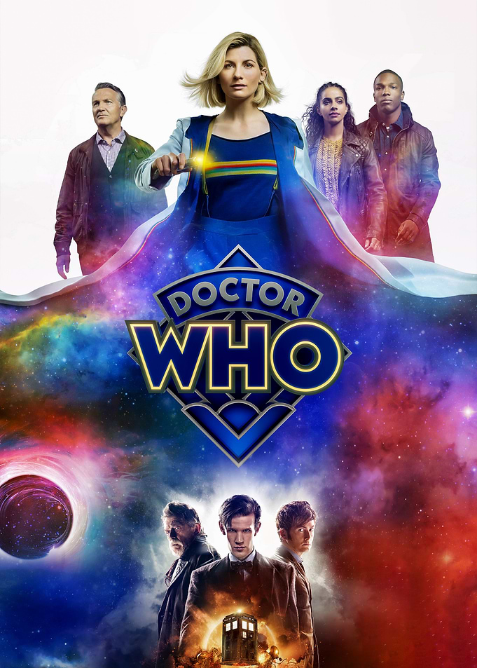 Doctor Who Cast and TARDIS Poster