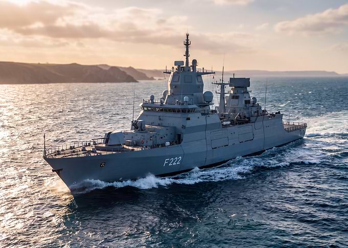 German Navy Frigate Baden-Württemberg F222