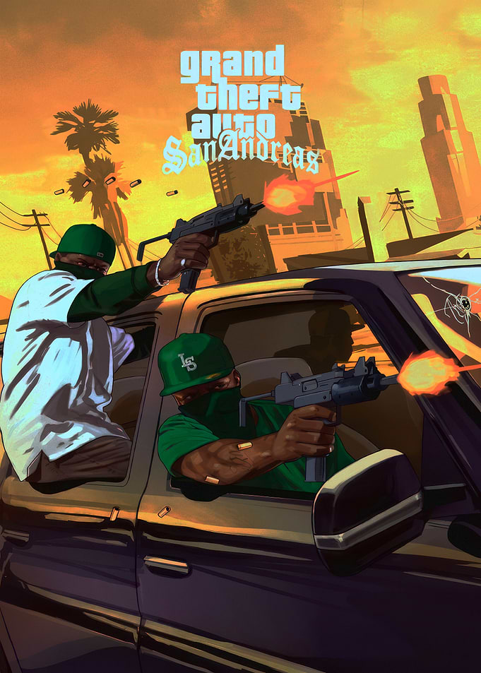 Grand Theft Auto San Andreas Poster