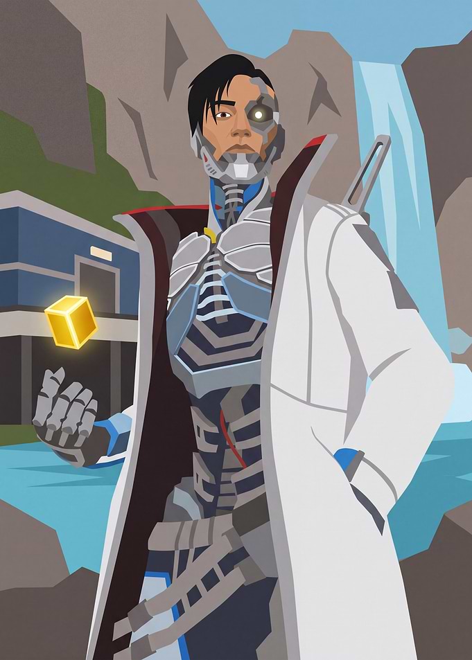 Crypto Apex Legends Cybernetic Character Art