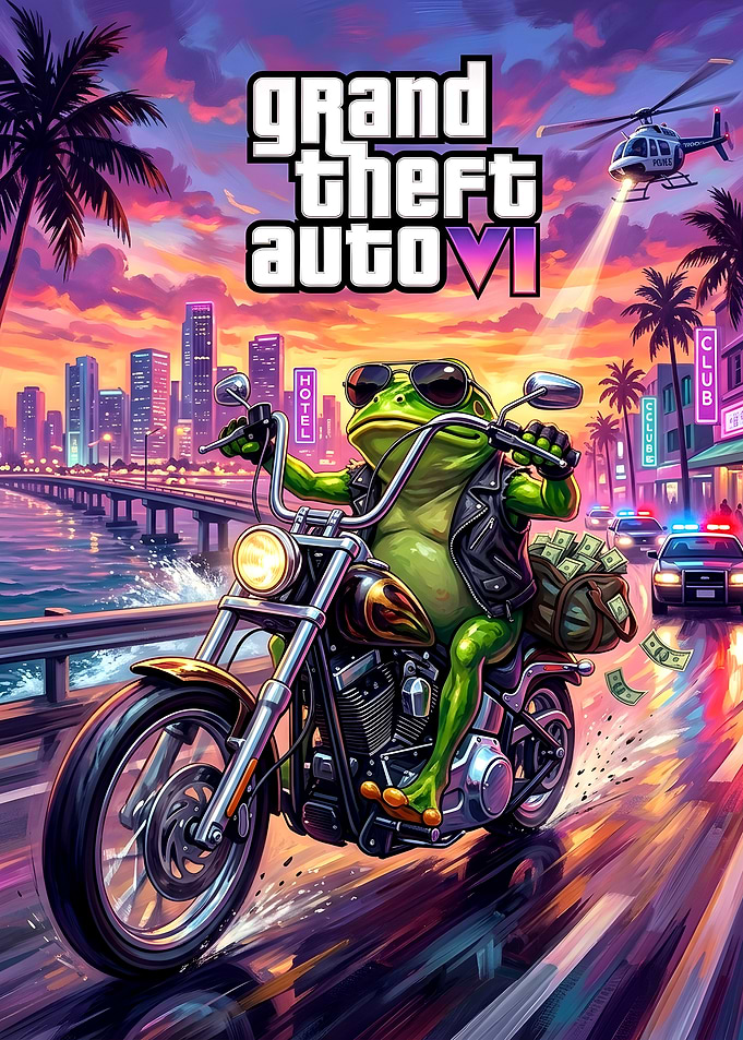 Grand Theft Auto VI Frog Parody
