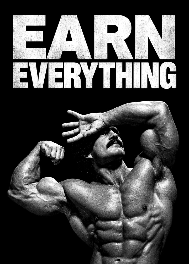Mike Mentzer Earn Everything Poster