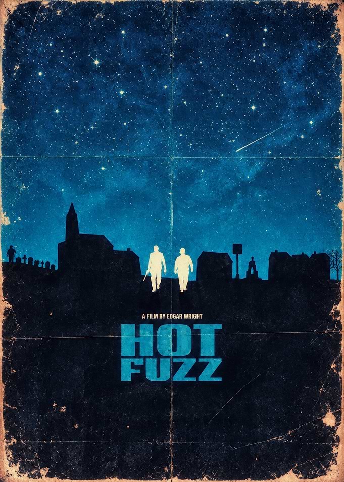 Hot Fuzz Minimalist Movie Poster