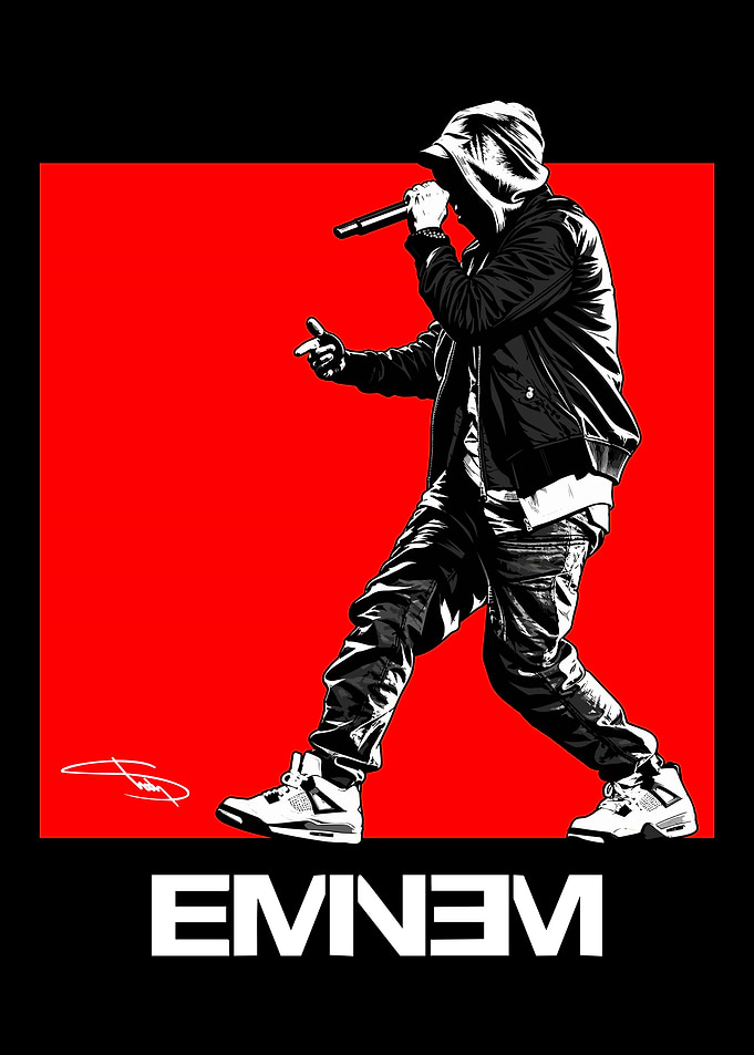 Eminem Rap Artist Graphic Poster