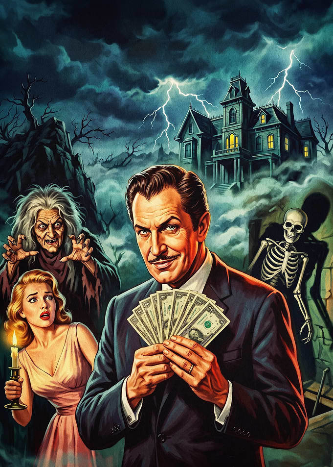 Horror Villain Retro Pulp Poster