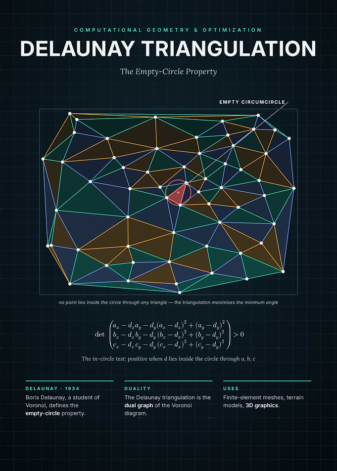 Delaunay Triangulation - The Empty-Circle Property