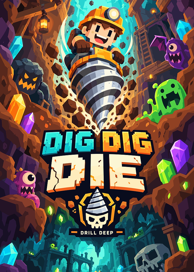Dig Dig Die Game Poster