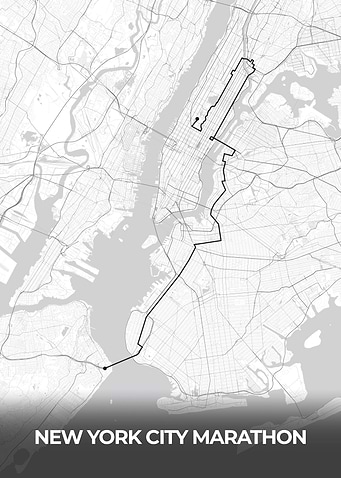New York City Marathon Route Map