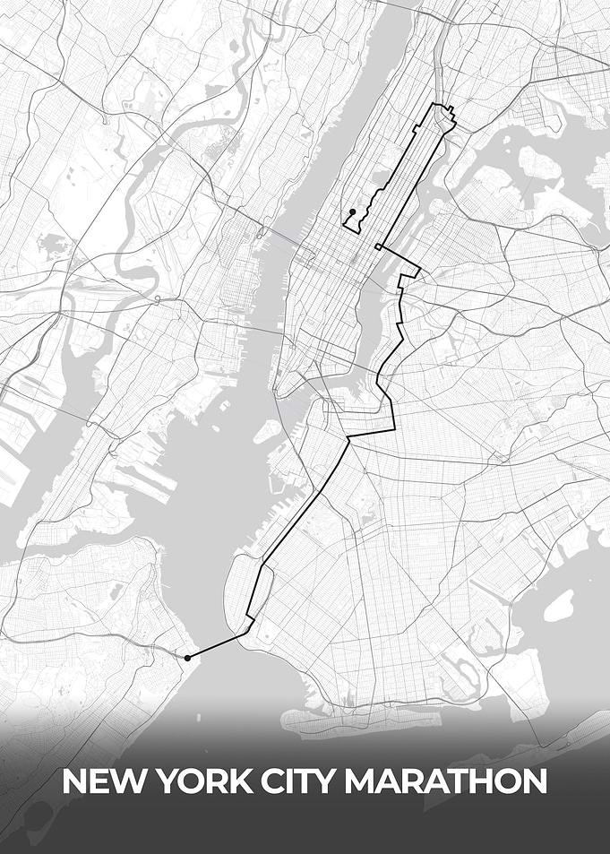 New York City Marathon Route Map