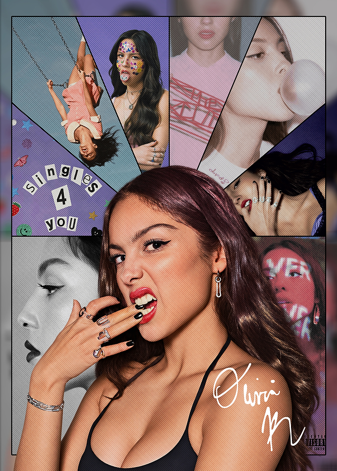 Olivia Rodrigo Collage Poster