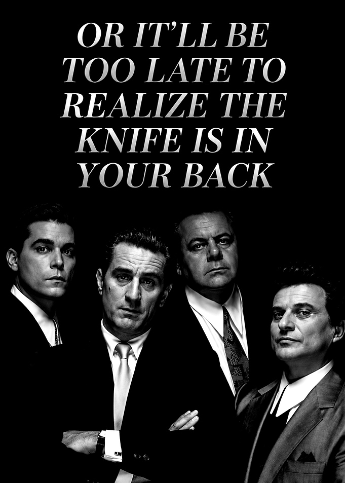 Goodfellas Quote Poster