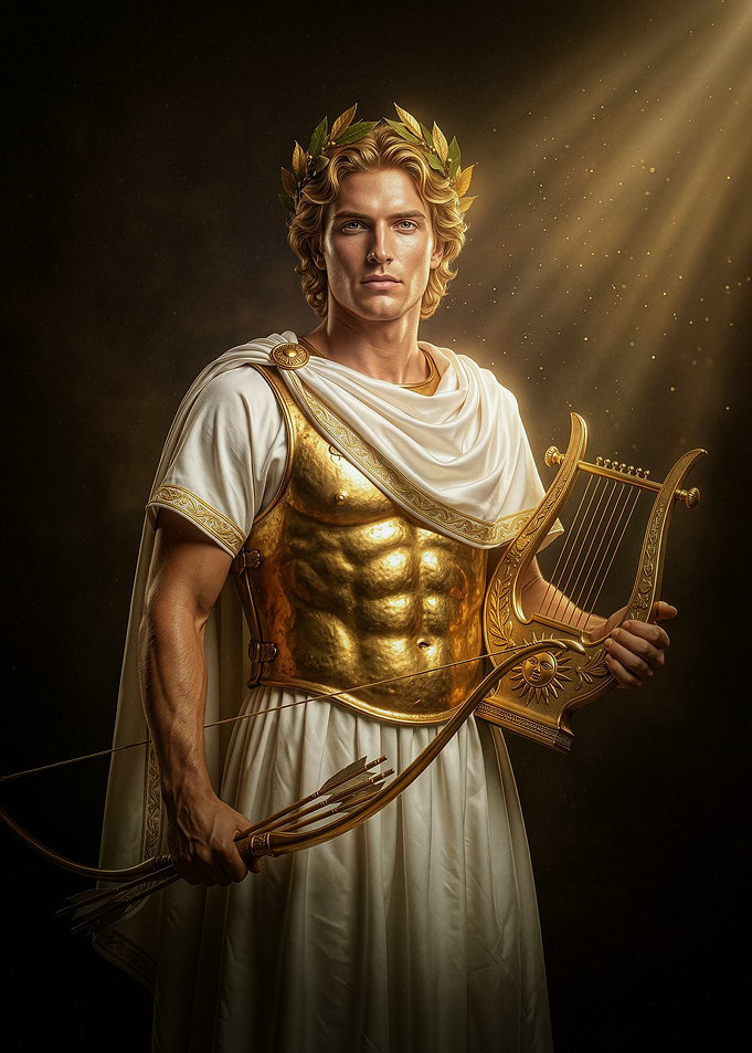 Apollo Greek God with Lyre