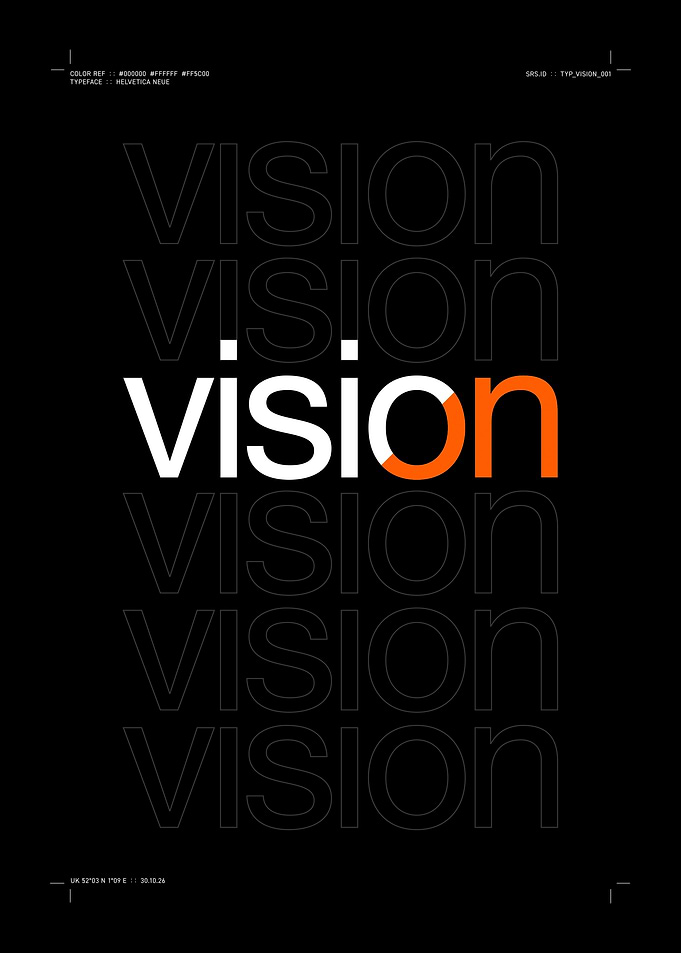 Minimalist Vision Typography Poster