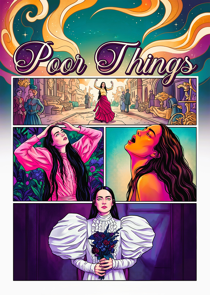 Poor Things Movie Comic Art Poster