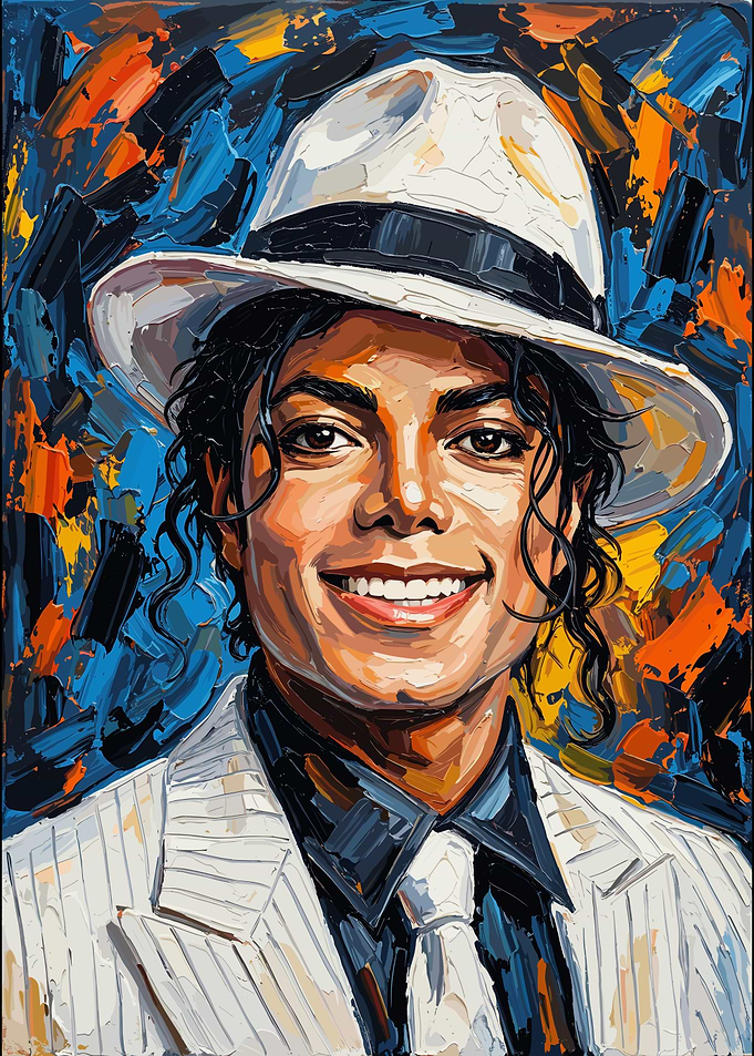 Michael Jackson Oil Painting Portrait