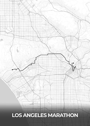 Los Angeles Marathon Route Map
