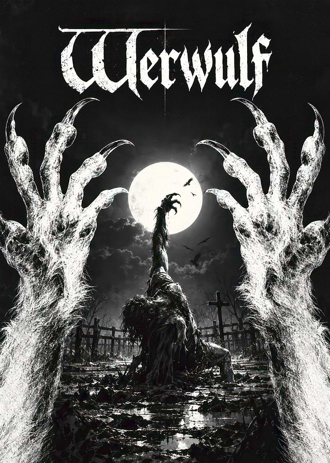 Werwulf Horror Graveyard Poster