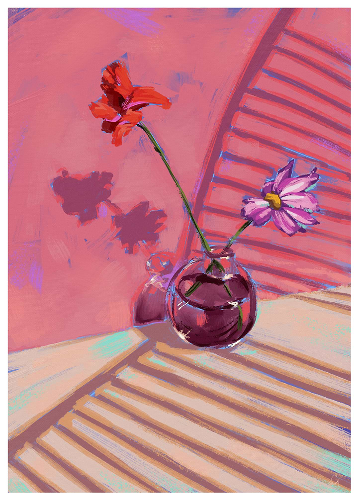 Still Life with Flowers in Vase