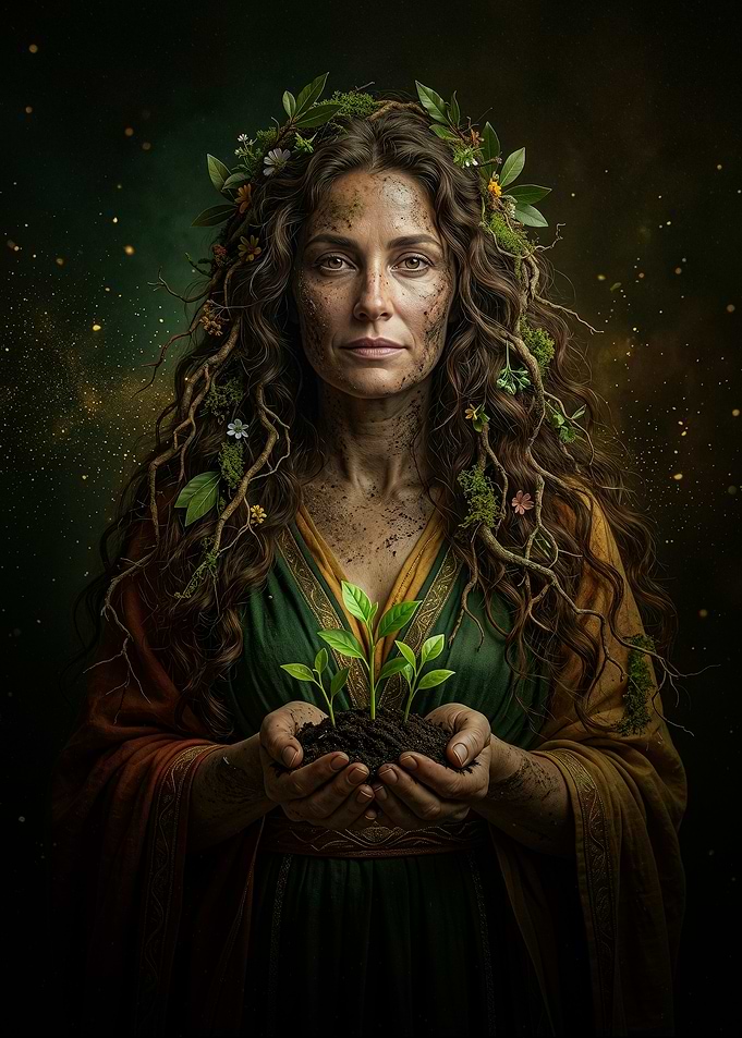 Mother Nature Holding New Life
