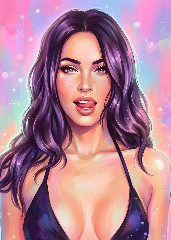 Megan Fox Digital Portrait