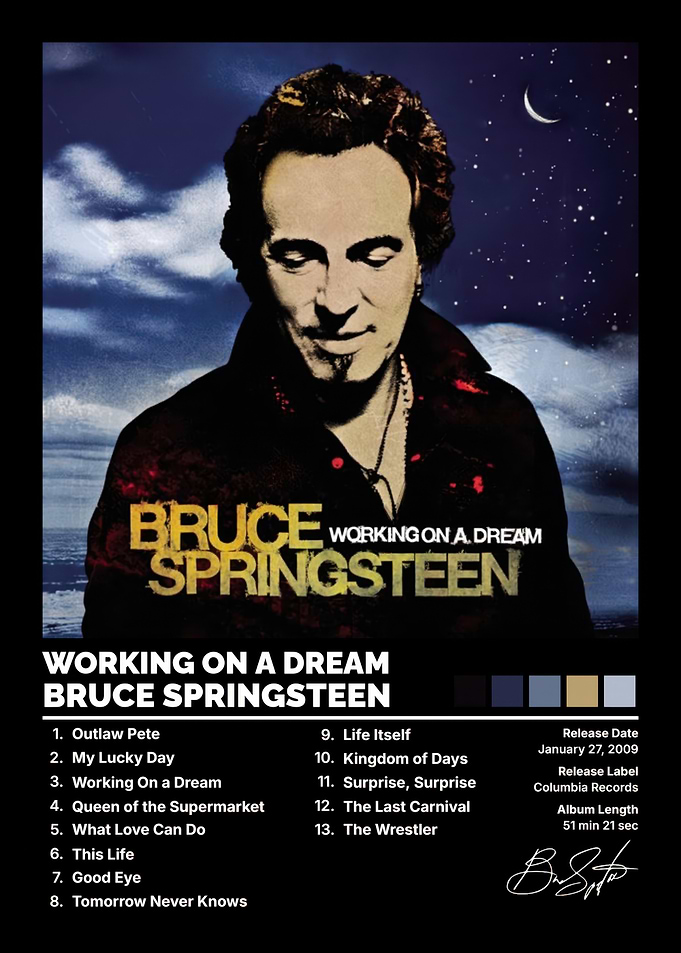 Bruce Springsteen Working on a Dream Poster