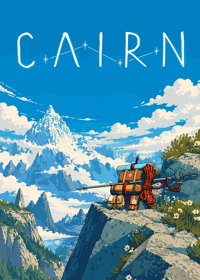 Cairn Mountain Hiking Adventure Poster