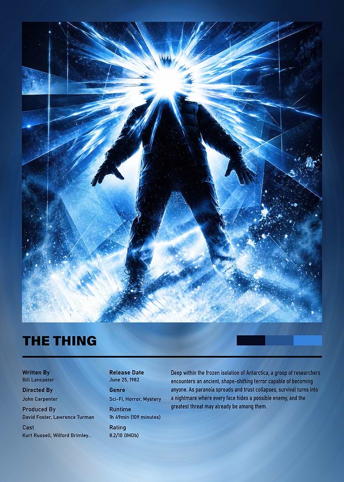 The Thing Movie Horror Poster
