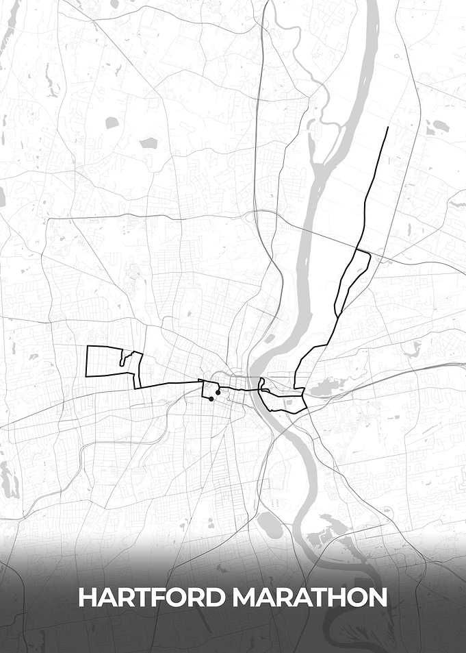 Hartford Marathon Route Map
