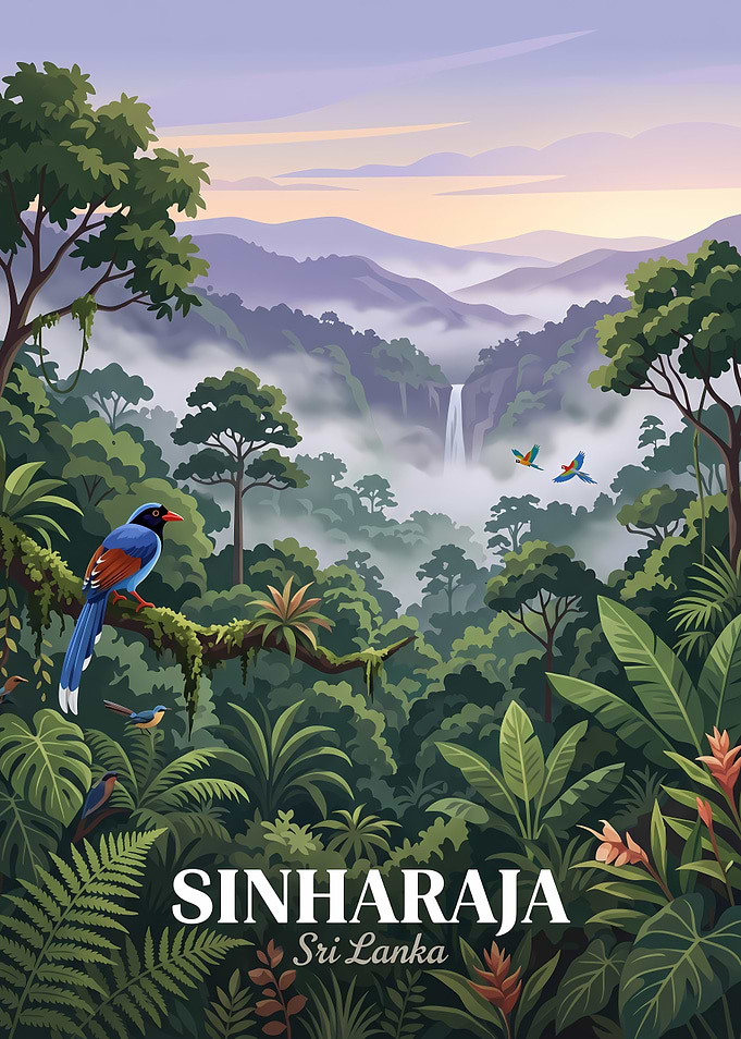 Sinharaja Forest Reserve Travel Poster