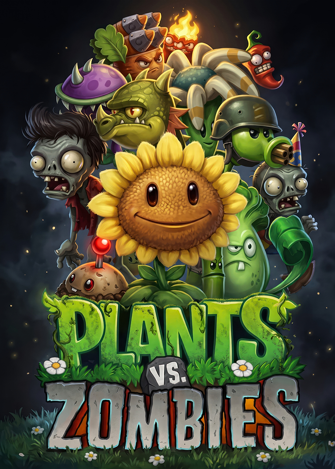 Plants vs. Zombies Game Poster