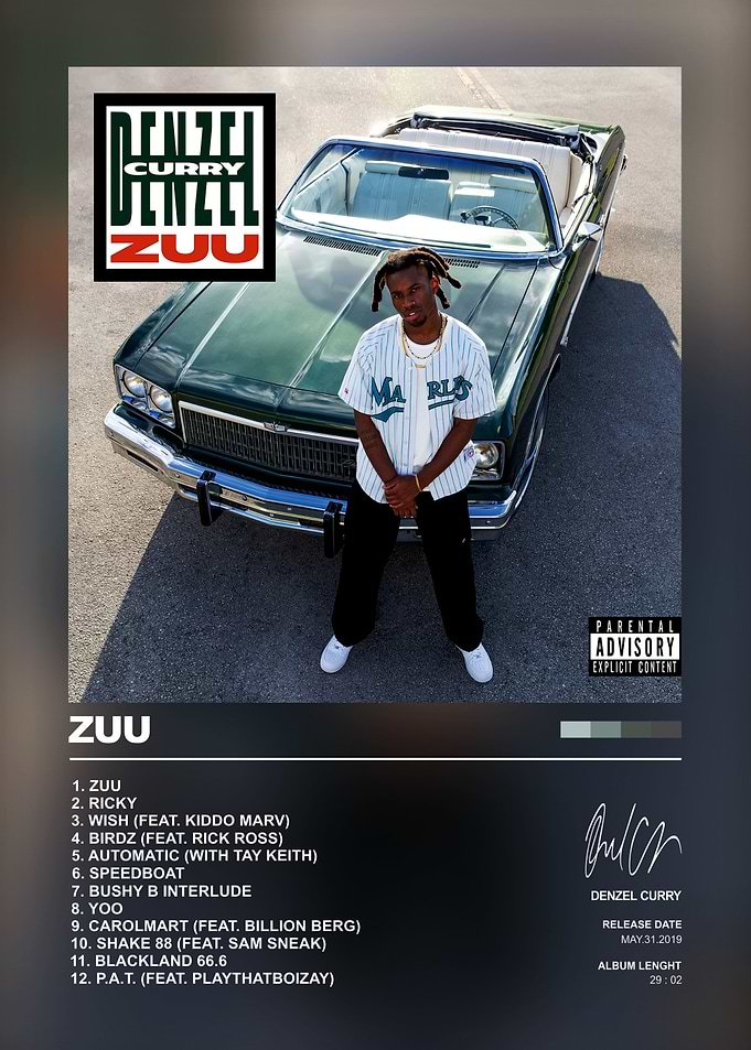 Denzel Curry Zuu Album Poster