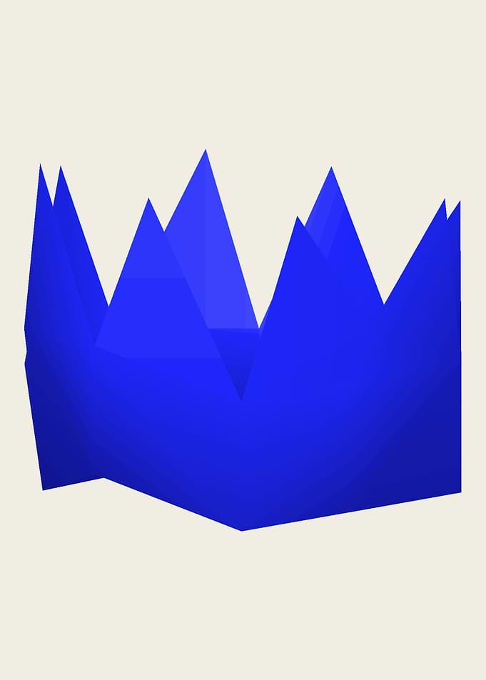 Blue Partyhat – Old School RuneScape Rare Item Retro Gaming Art