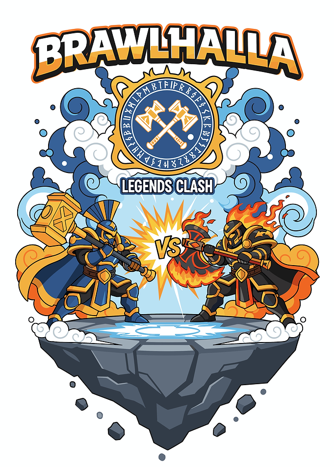 Brawlhalla Legends Clash Battle Illustration