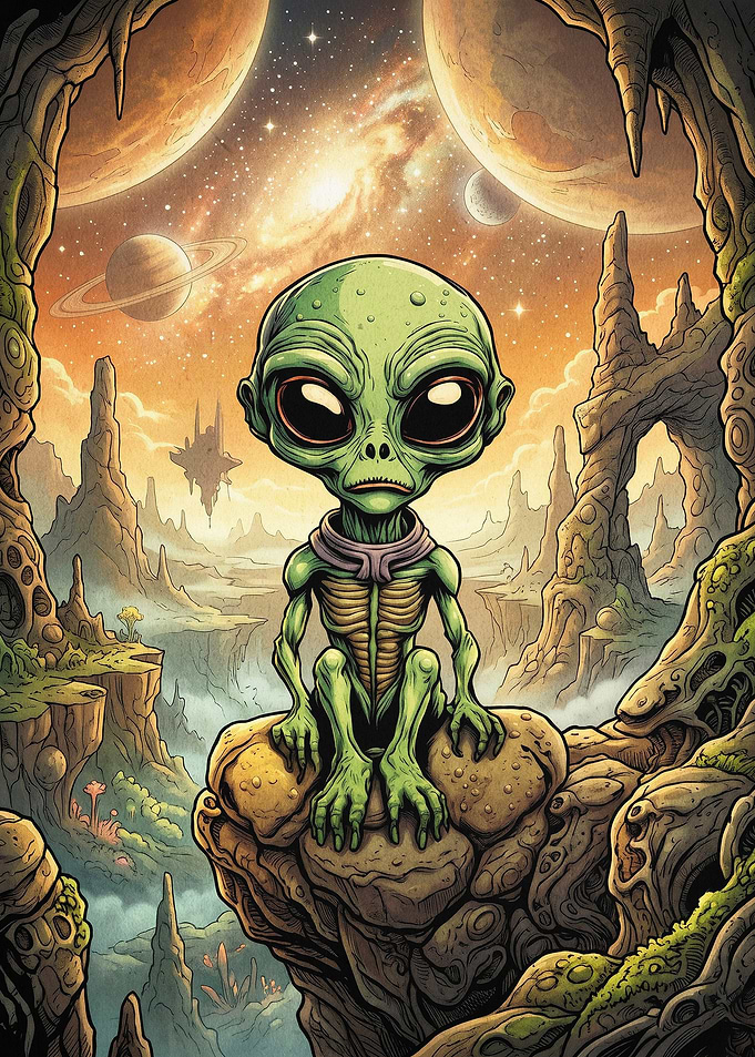 Alien Space Planet Sci-Fi Art
